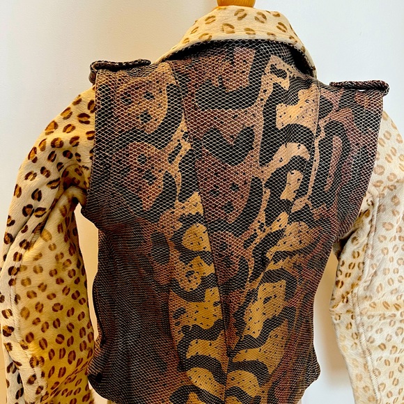 One teaspoon fur & leather jacket with detachable sleeves - Picture 2 of 4